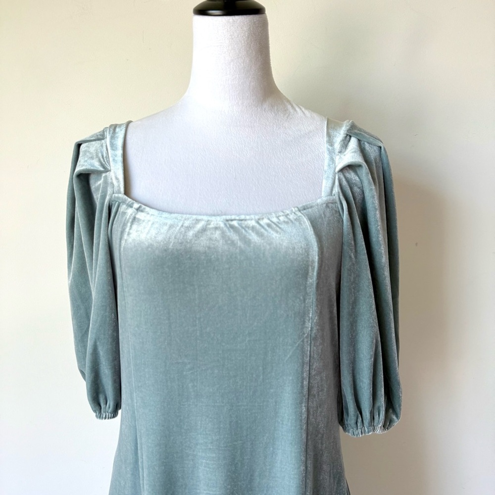 NWT JESSAKAE Velvet Sea Glass Eloise 3/4 Sleeve Maxi Dress—SZ. XL - Picture 11 of 17
